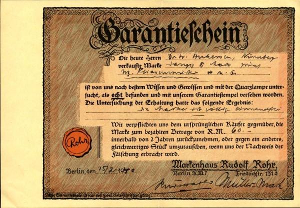 Rohr-Berlin-1940_briefmarkenpruefer_fotoattest