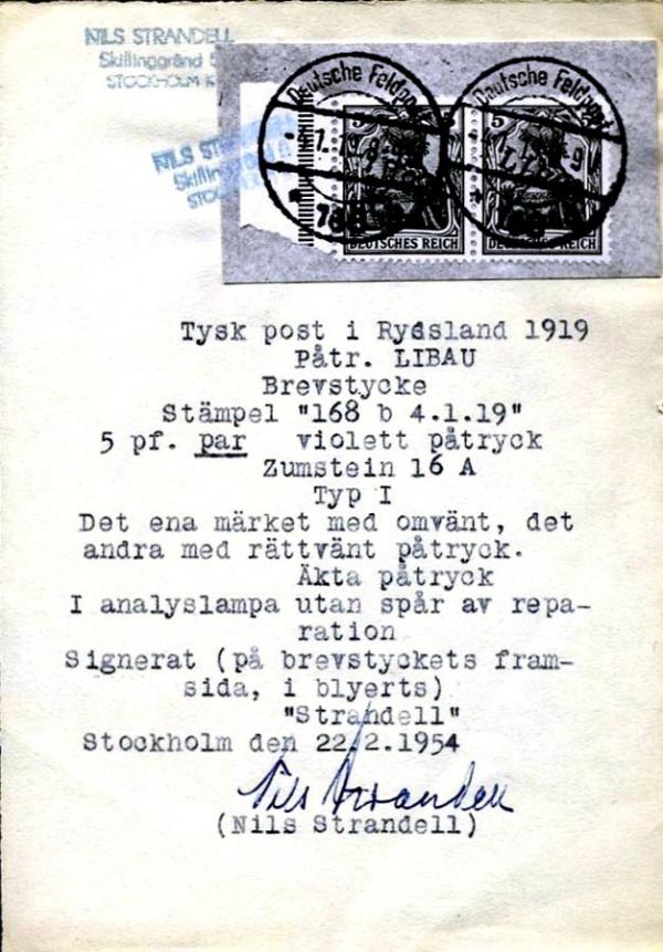 Strandell_1954_briefmarkenpruefer_fotoattest