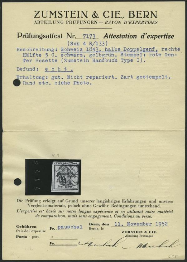Zumstein1952_briefmarkenpruefer_fotoattest