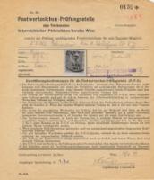 Postwerzeichen Prüfstelle des Verbandes österreichischer Philatelisten-Vereine Wien -