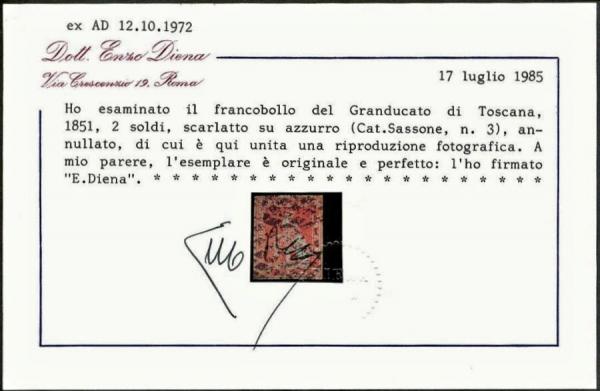 Diena_Dr._Enzo_1985_briefmarkenpruefer_fotoattest