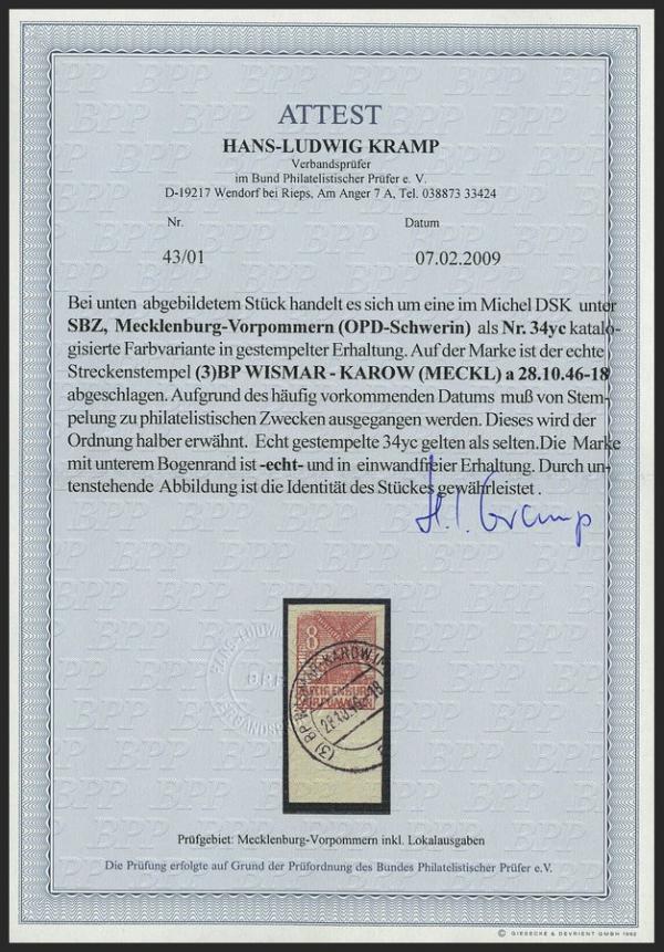 Kramp _2009_briefmarkenpruefer_fotoattest