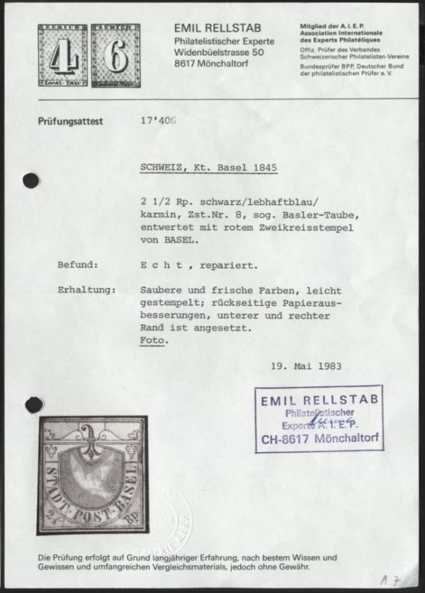 Rellstab_1983_briefmarkenpruefer_fotoattest