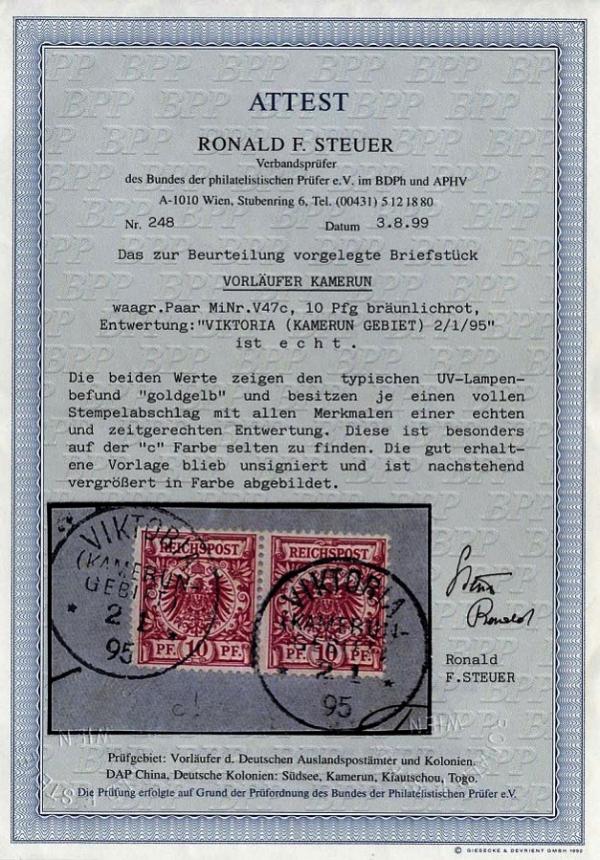 SteuerRon_1999_briefmarkenpruefer_fotoattest