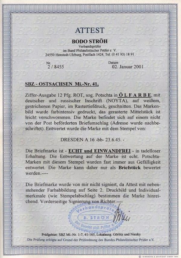 Ströh_SBZ_2001_briefmarkenpruefer_fotoattest