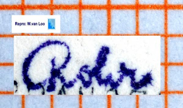 Rohr blau_briefmarkenpruefer_signatur_pruefzeichen