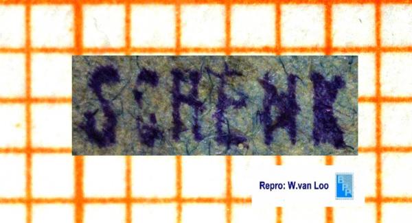 SCHENK blau_briefmarkenpruefer_signatur_pruefzeichen